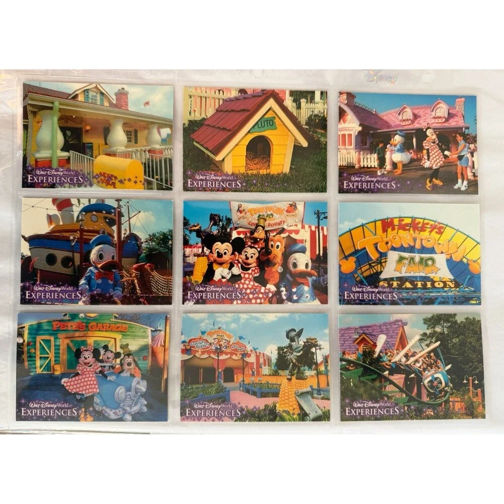 Walt Disney World Experiences Toontown Fair 9 Card Set Complete Extinct Sleeve